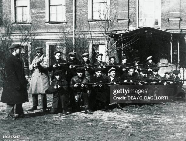 The Civil Guard in Petrograd, 1917. Russian Revolution, Russia, 20th century.