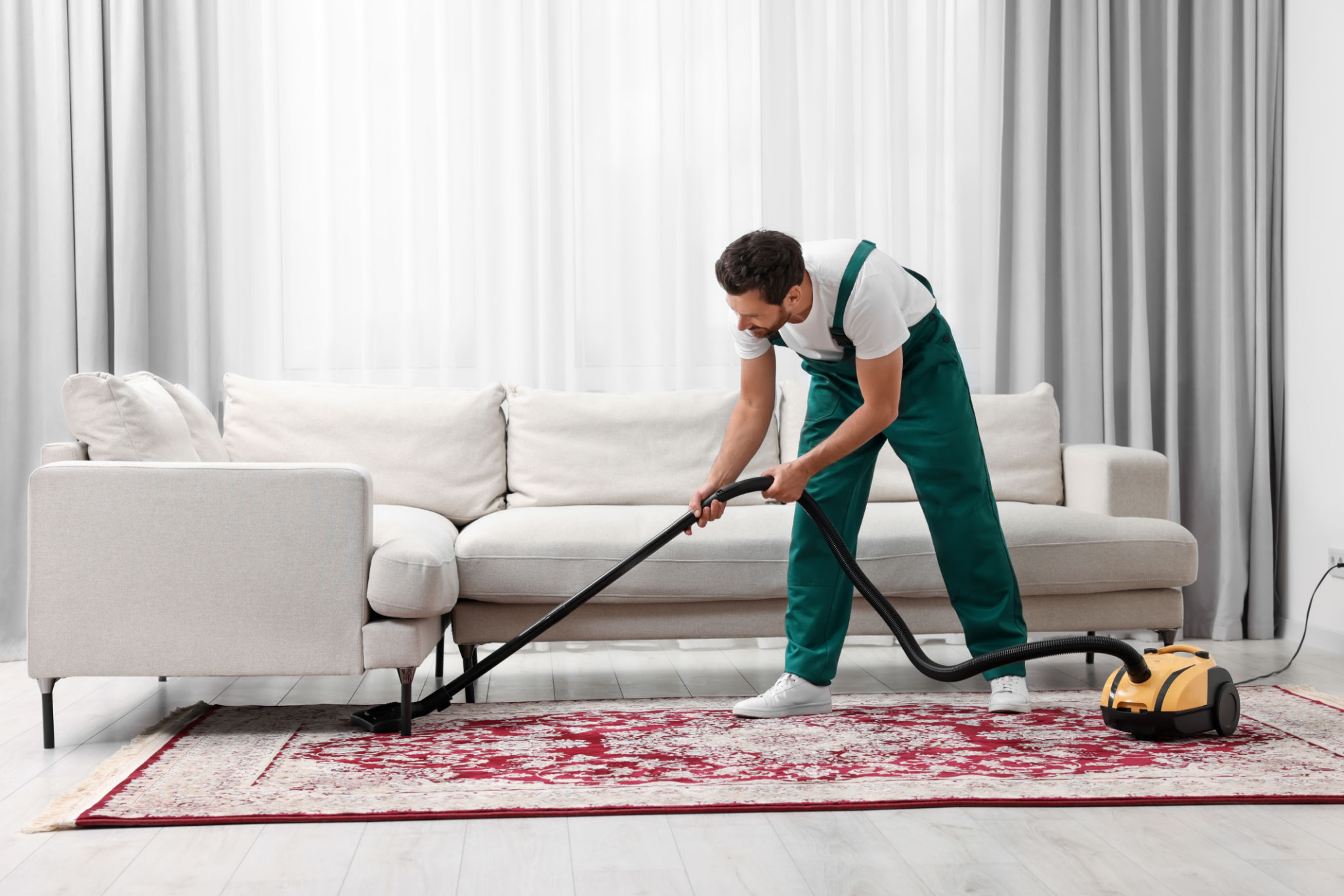 carpet cleaning process