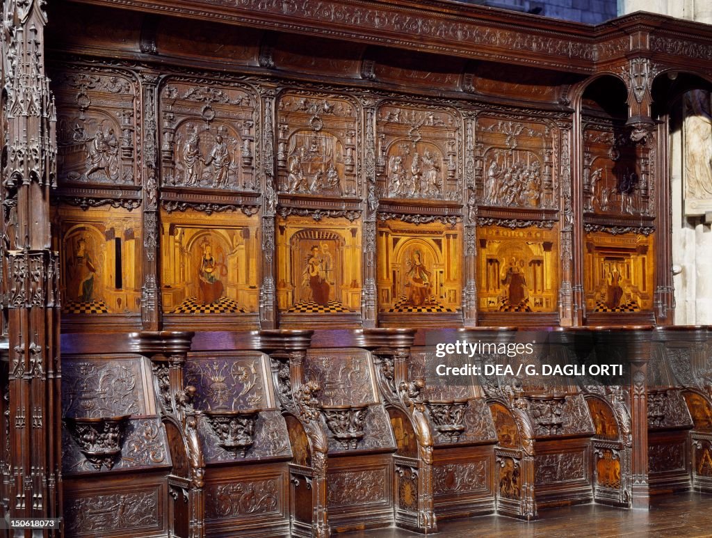 Wood choir stalls, Basilica of Saint-Denis