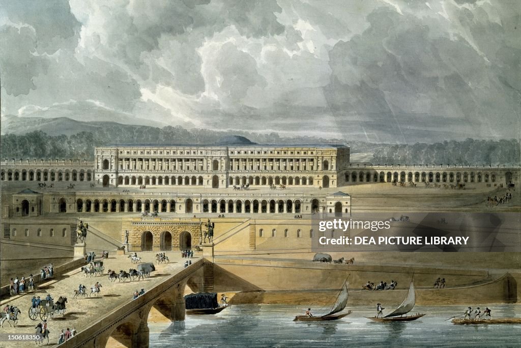 View of the Palace of the King of Rome in Paris