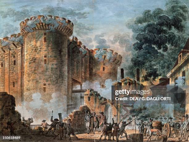 The storming of the Bastille, July 14, 1789. French Revolution, France, 18th century.