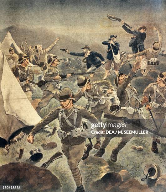 The revolt led by Christiaan de Wet illustration. Second Boer War, South Africa, 19th-20th century.