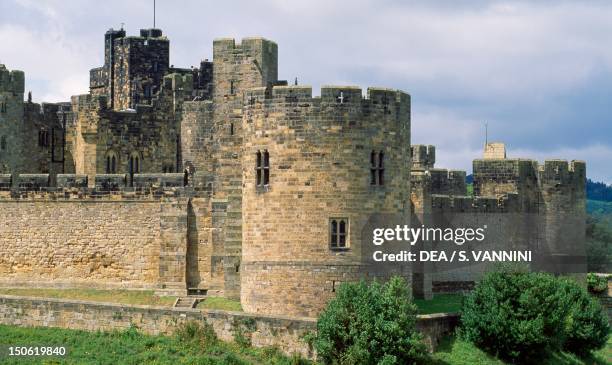 View of Alnwick Castle, Northumberland. England.