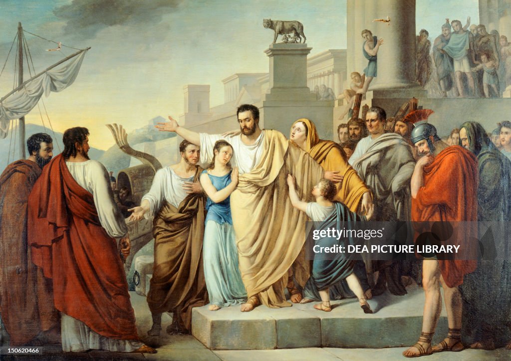 Atilius Regulus taking leave of his family