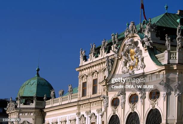 Upper Belvedere Palace, by Johann Lukas von Hildebrandt , Vienna. Detail. Austria, 18th century.