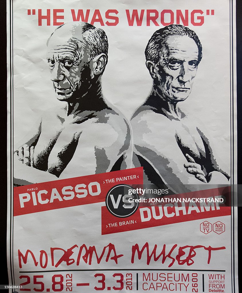 SWEDEN-ART-EXHIBITION-PICASSO-DUCHAMP