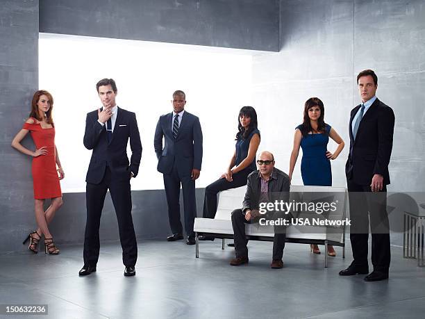 Hilarie Burton as Sara Ellis, Matt Bomer as Neal Caffrey, Sharif News  Photo - Getty Images