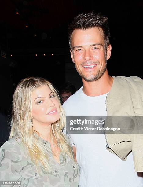 Musical artist Fergie and actor Josh Duhamel attend the screening of "Alekesam" at Sonos Studio on August 22, 2012 in Los Angeles, California.