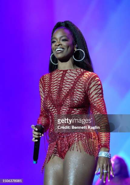 Ari Lennox performs onstage during day 1 of the 2023 ESSENCE Festival Of Culture™ at Caesars Superdome on June 30, 2023 in New Orleans, Louisiana.