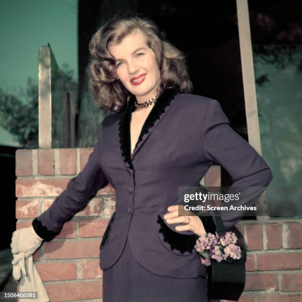 French actress Corinne Calvet , circa 1950.