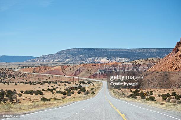 highway - santa fe new mexico stock pictures, royalty-free photos & images