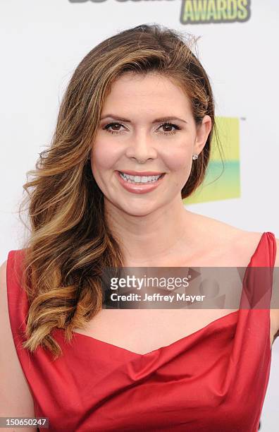 Carly Steel arrives at the 2012 Do Something Awards at Barker Hangar on August 19, 2012 in Santa Monica, California.