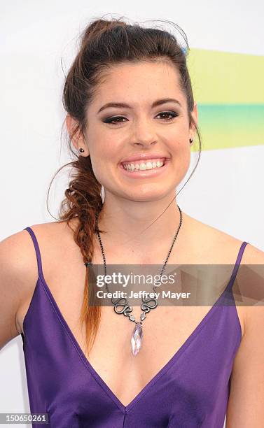 Alex Frnka arrives at the 2012 Do Something Awards at Barker Hangar on August 19, 2012 in Santa Monica, California.