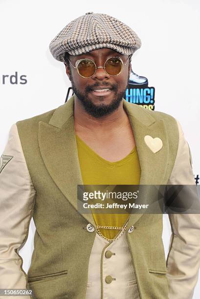 Will.i.am of Black Eyed Peas arrives at the 2012 Do Something Awards at Barker Hangar on August 19, 2012 in Santa Monica, California.