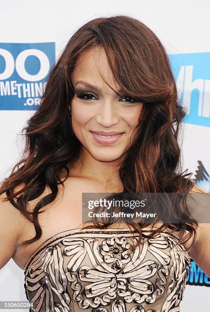 Mayte Garcia arrives at the 2012 Do Something Awards at Barker Hangar on August 19, 2012 in Santa Monica, California.