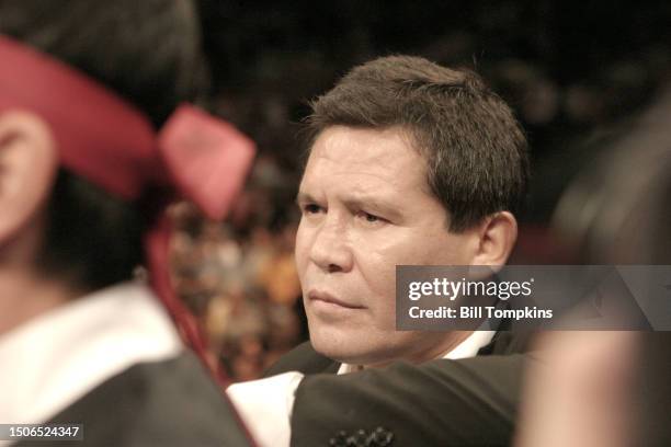 June 9: Julio Cesar Chavez at Madison Square Garden on June 9th, 2007 in New York City.