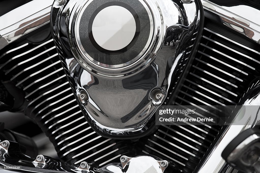 Abstract Motorcycle Engine