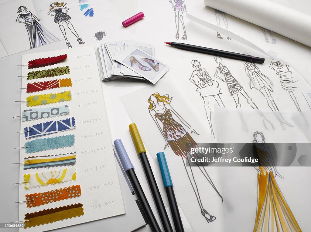 Fashion Sketches Still Life