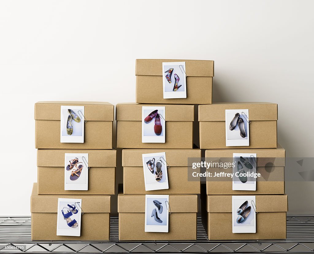 Shoe Boxes with Photos