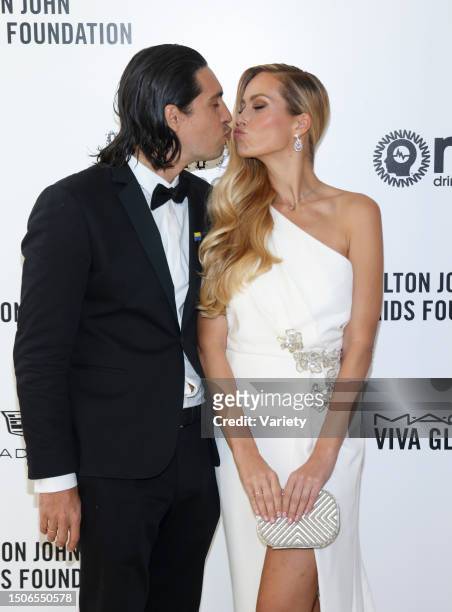 Petra Nemcova, Benjamin Larretche at the 30th Annual Elton John AIDS Foundation Academy Awards Viewing Party held at West Hollywood Park on March...