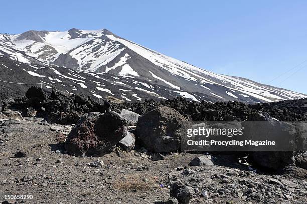 View from Mount Etna, Italy, April 13, 2011.