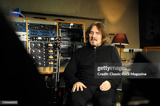 Geezer Butler of Heaven and Hell at the Rockfield Studios on July 25, 2007 in Monmouth.