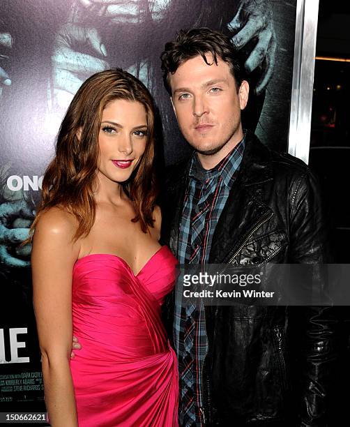 Actress Ashley Greene and writer/director Todd Lincoln arrive at the premiere of Warner Bros. Pictures "The Apparition" at the Chinese Theatre on...