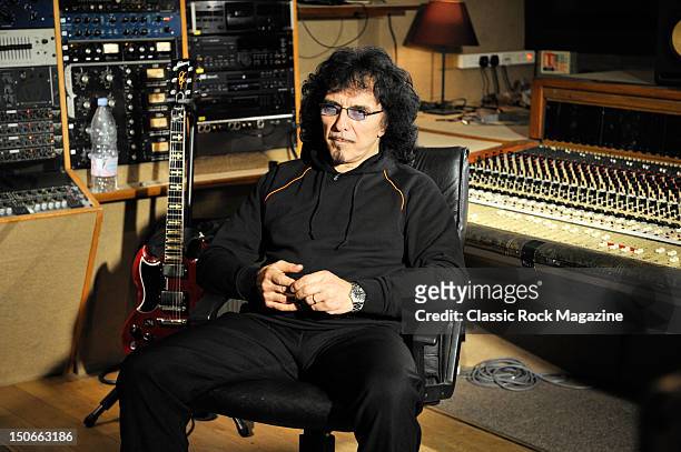 Tony Iommi of Heaven and Hell at the Rockfield Studios on July 25, 2007 in Monmouth.