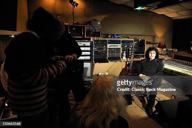 Tony Iommi of Heaven and Hell at the Rockfield Studios on July 25, 2007 in Monmouth.