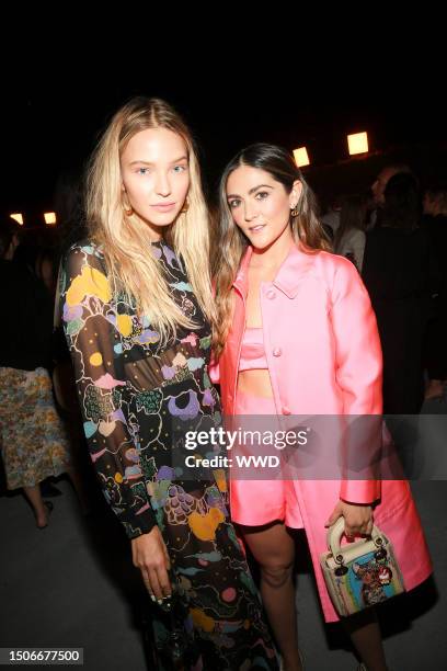 Sasha Luss and Isabelel Furhman at the Miss Dior Pop-up Event held on March 18th, 2022 in West Hollywood, California.