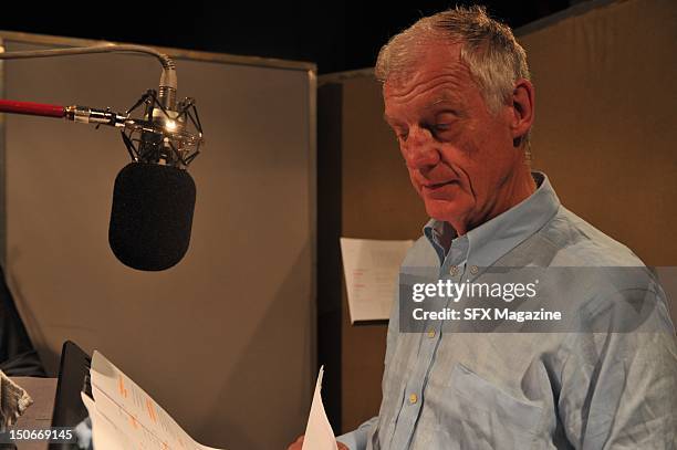 Richard Franklin at the BBC studios recording a Doctor Who audiobook, London, June 23, 2009.