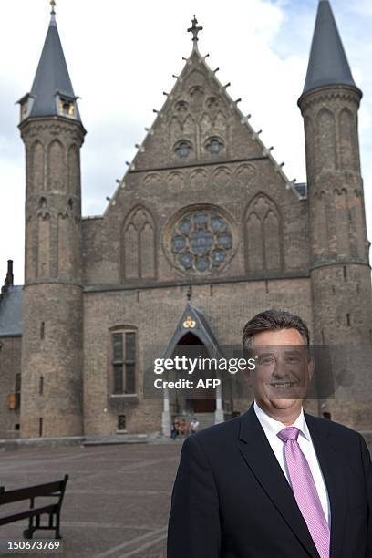 Picture taken on 22 August 2012 shows Emile Roemer, leader of the Dutch socialist party posing in the Hague. The eurozone crisis took centre stage...