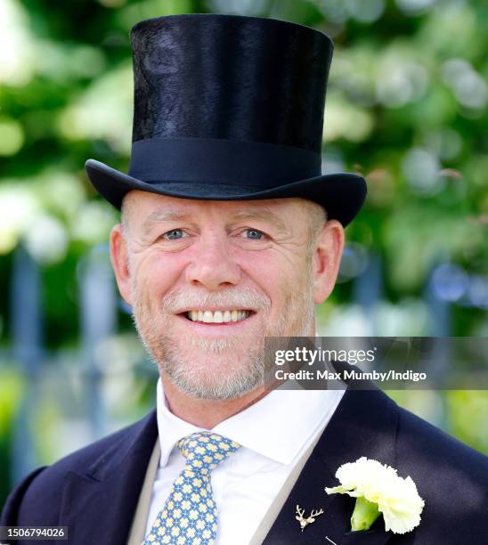 Mike Tindall attends day 3 'Ladies Day' of Royal Ascot 2023 at Ascot Racecourse on June 22, 2023 in Ascot, England.