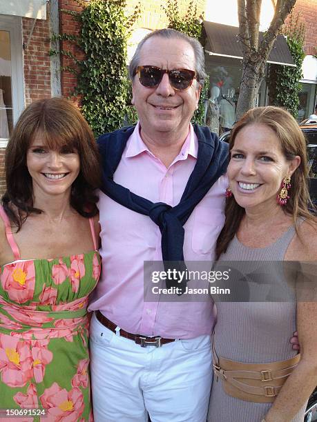 Anna Throne-Holst of Southampton Town Board, President and CEO of GRAFF Henri Barguirdjian and Marianne Lafiteau pose circa July 2012 in New York...