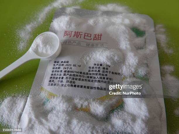 Artificial sweetener Aspartame is being used in Yichang, Hubei Province, China on July 6, 2023.