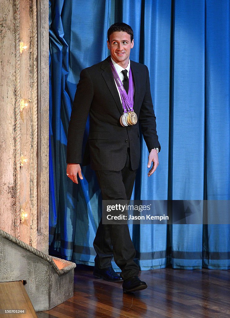 Ryan Lochte Visits "Late Night With Jimmy Fallon"