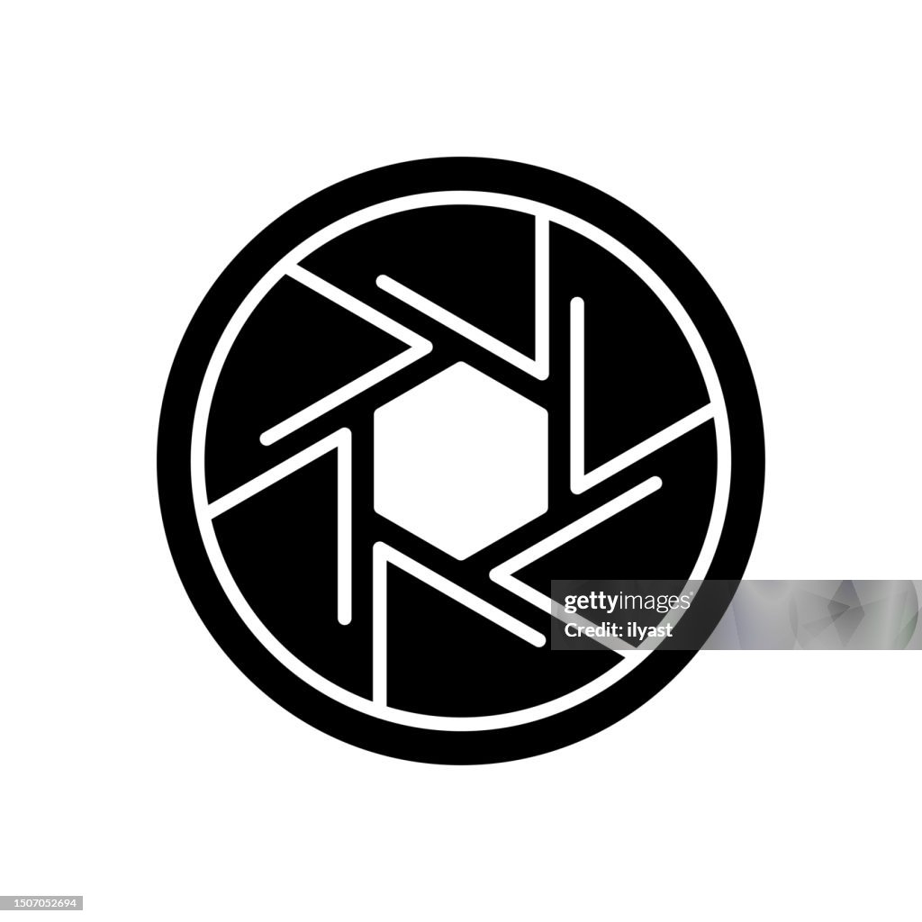 Camera Sensor Black Line & Fill Vector Icon