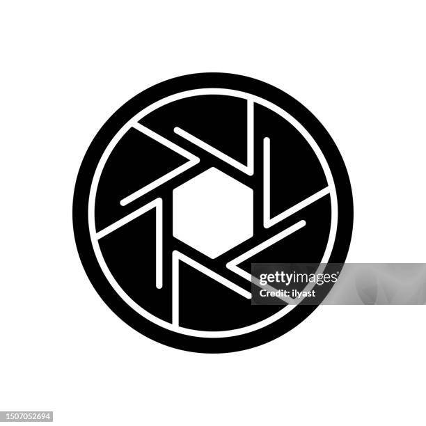 stockillustraties, clipart, cartoons en iconen met camera sensor black line & fill vector icon - filmen