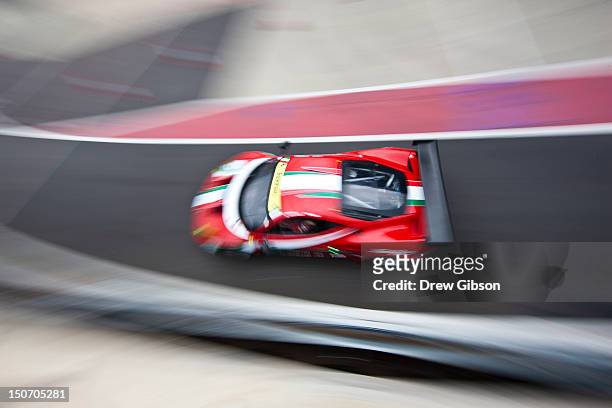The AF Corse, Ferrari F458 Italia driven by Giancarlo Fisichella of Italy, and Gianmaria Bruni of Italy during the 2012 FIA World Endurance...