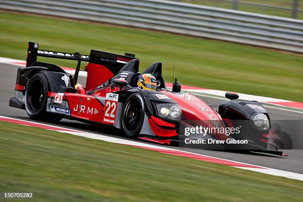 The JRM HPD ARX 03a - Honda driven by David Brabham of England, Karun Chandhok of India and Peter Dumbreck of Scotland during the 2012 FIA World...