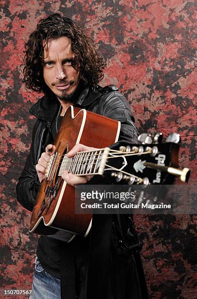 Portrait of American rock musician Chris Cornell, taken backstage at Download Festival on June 15, 2009. Cornell is best known as the frontman of...