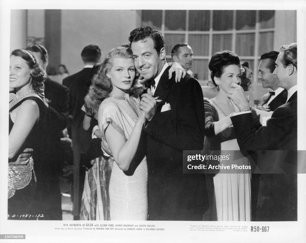 Geida Rira Rita Hayworth dancing with man in a scene from the film 'Gilda', 1946 ...