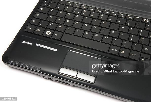 Keyboard and track pad on a Fujitsu Lifebook AH530 laptop, November 11, 2011.