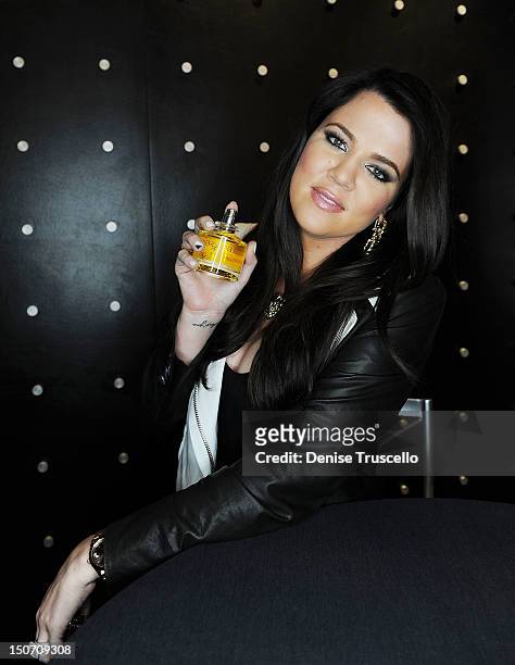 Khloe Kardashian during her special appearance at Kardashian Khaos at The Mirage Hotel and Casino on August 24, 2012 in Las Vegas, Nevada.