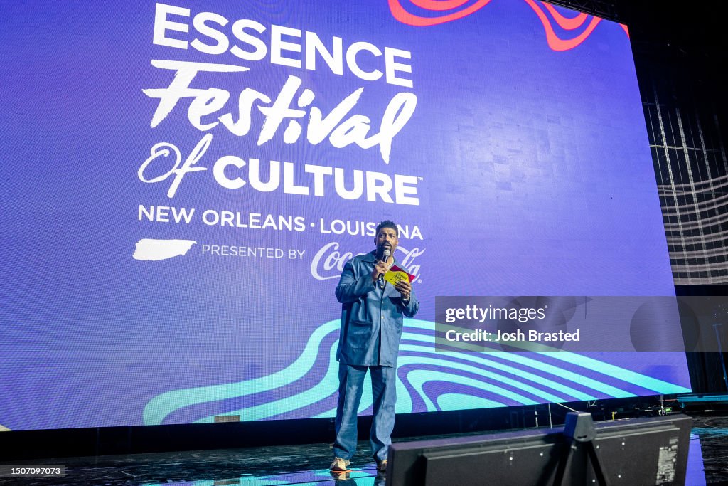 Deon Cole speaks on day one of the 2023 ESSENCE Festival Of Culture