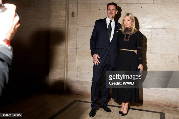 Pavlos, Crown Prince of Greece and Marie-Chantal, Crown Princess of Greece at the 2022 Prince's Trust Gala at Cipriani 25 Broadway on April 28, 2022...