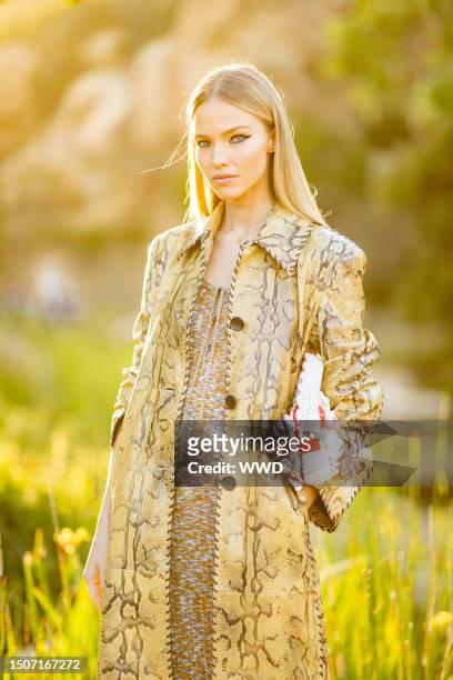Sasha Luss at the Acne Studios launch of their new collection in collaboration with artist Angelo Plessas held at the Wright Residence on April 28th,...