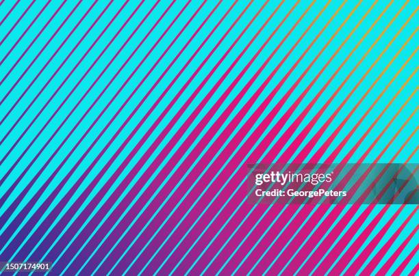 half tone background with diagonal stripes - hologram stock illustrations