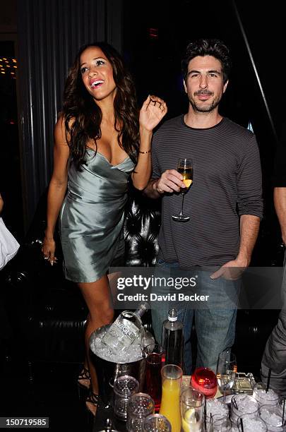 Actress Dania Ramirez and Bev Land appear at the Chateau Nightclub & Gardens at the Paris Las Vegas on August 24, 2012 in Las Vegas, Nevada.
