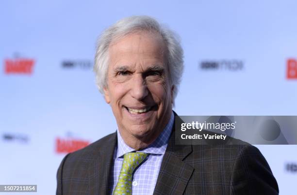 Henry Winkler at the Barry premiere held at Rolling Greens on April 18, 2022 in Los Angeles, California.